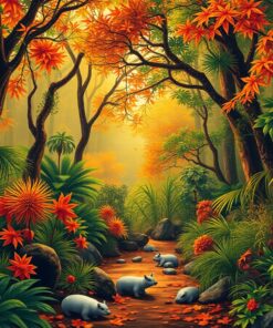 Jungle Post Paint Numbers