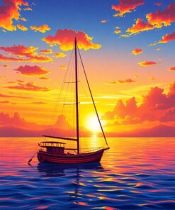 Island Schooner Paint Numbers