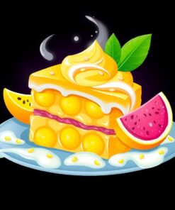 Golden Starfruit Iced Bake Paint By Numbers