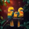 Golden Tailed Jungle Weavers paint by numbers
