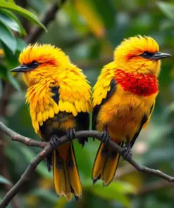 Golden Tailed Jungle Weavers paint by numbers