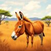 Savanna Donkey Paint Numbers