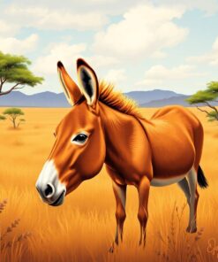 Savanna Donkey Paint Numbers