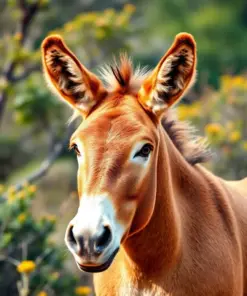 Golden Tropic Savanna Donkey Paint By Numbers