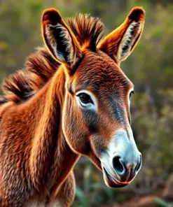 Golden Tropic Savanna Donkey Paint By Numbers