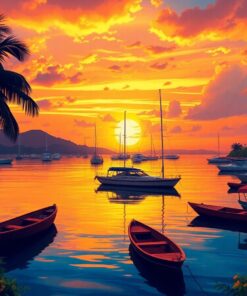 Harbor Dusk Paint Numbers