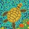Turtle Mosaic Paint Numbers