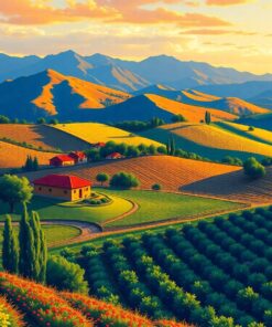 Golden Vinales Valley Farm Paint By Numbers