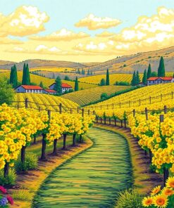 Vineyard Oasis Paint Numbers