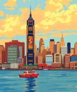 Harbor Skyline Paint Numbers