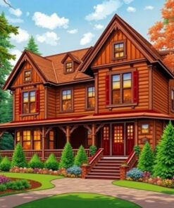 Grand Estate Yule Timber Paint By Numbers