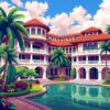 Grand Tropical Estate Paint By Numbers