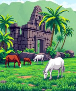 Tropical Ruins Paint Numbers