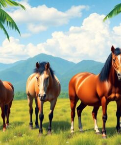 Tropical Equines Paint Numbers