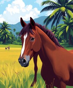 Tropical Equine Paint Numbers