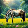 Grazing Tropical Equine Paint By Numbers