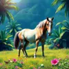 Grazing Tropical Equine Paint by Numbers