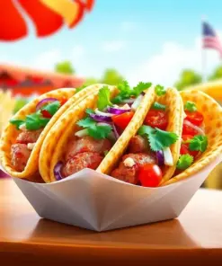 Greek Food Gyros Paint By Numbers