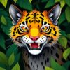 Jungle Feline Paint Numbers