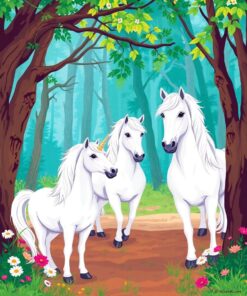 Realistic Unicorns Paint Numbers