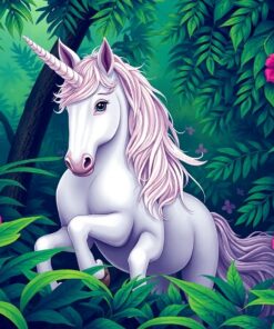 Tropical Ferns Paint Numbers