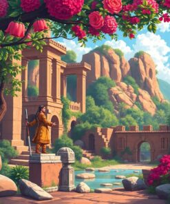 Guardian Of Lush Ruins Paint By Numbers