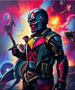 Guardians of the Galaxy Paint By Numbers Kit - Marvel Heroes DIY Art Project