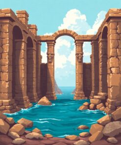 Ocean Ruins Paint Numbers