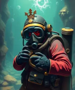 Guarding The Antique Diver paint by numbers