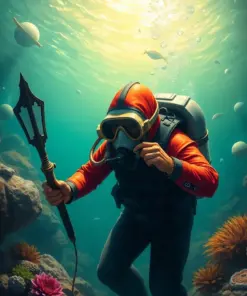 Guarding The Antique Diver Paint By Numbers