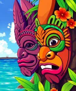 Tropical Shore Paint Numbers