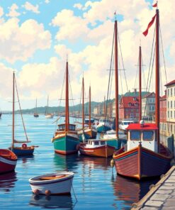 Guarding The Vintage Harbor Paint By Numbers