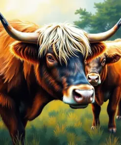 Guiding Island Cattle Paint By Numbers