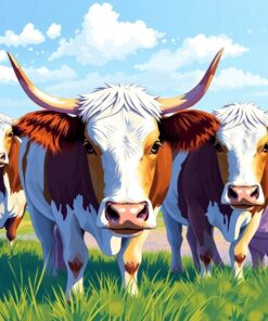 Guiding The Island Cattle Paint By Numbers