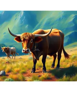 Guiding The Island Cattle Paint By Numbers