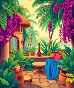 Tropical Hideaway Paint Numbers