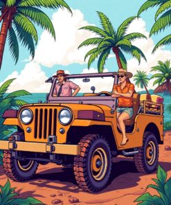 Tropical Jeep Paint Numbers