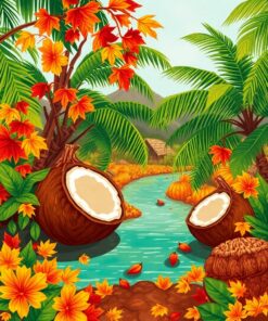 Tropical Autumn Paint Numbers