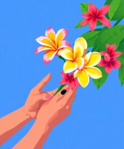 Stringing Plumeria Paint Numbers