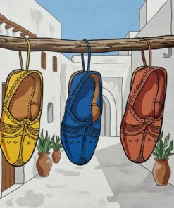 Hanging Medina Leather Babouches Paint By Numbers