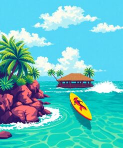 Tropical Waters Paint Numbers