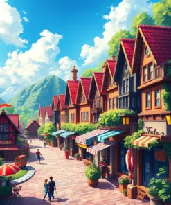 Happy Town Paint By Numbers