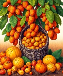 Tropical Nuts Paint Numbers