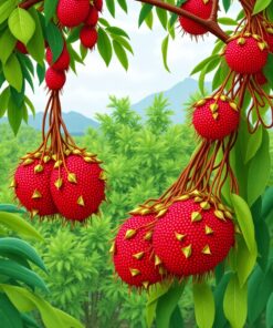 Red Rambutans Paint Numbers