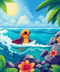 Tropical Surf Paint Numbers