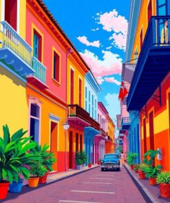 Havana Alleyway Breeze Paint By Numbers
