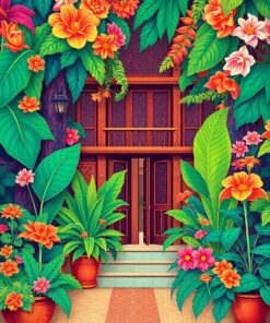 Nouveau Botanicals Paint Numbers