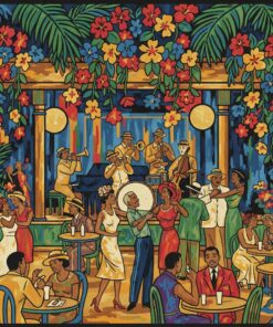 Havana Jazz Club Bloom Paint By Numbers