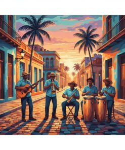 Havana Morning Music Glow Paint By Numbers