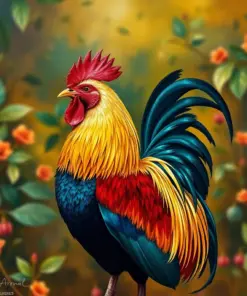 Havana Morning Rooster Paint By Numbers